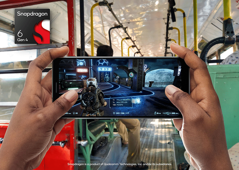 Gioco in esecuzione su telefono Snapdragon 6 Gen 4