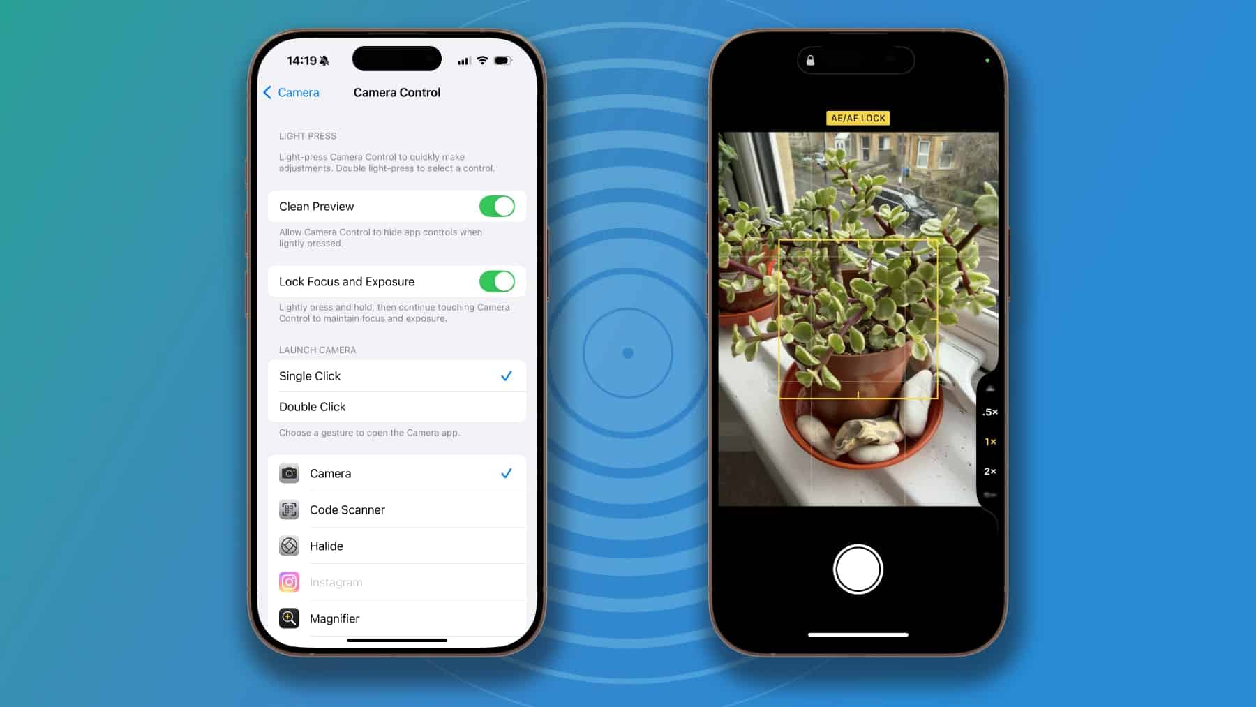 Apple iPhone 16 Pro 上的相機控制設定。