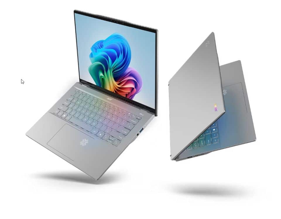 Laptop acer swift 14 ai με snapdragon x elite