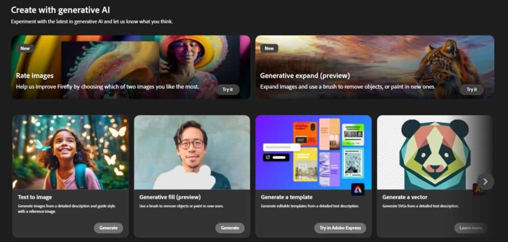 Adobe Firefly AI 照片編輯