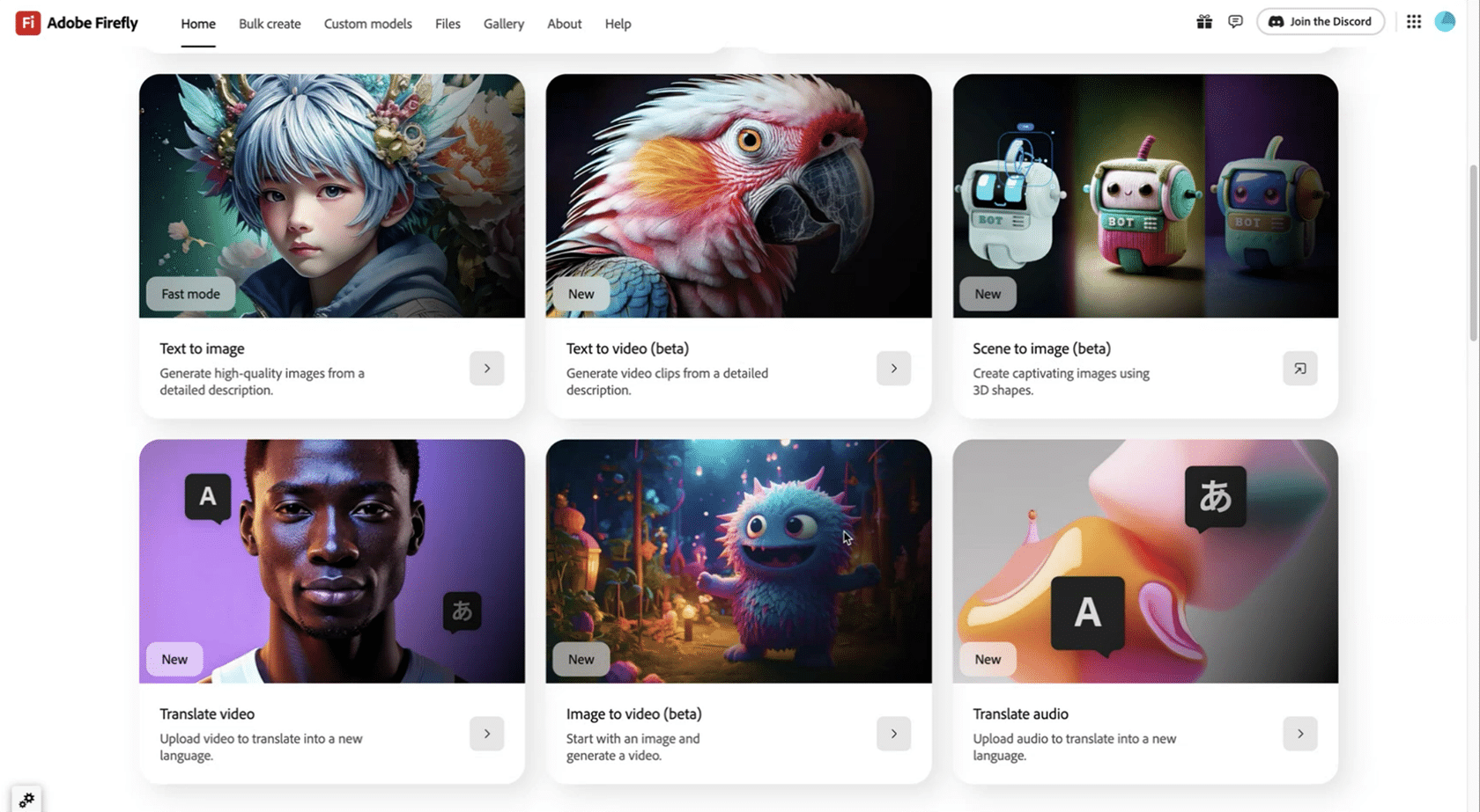 Aplikacja internetowa Adobe Firefly