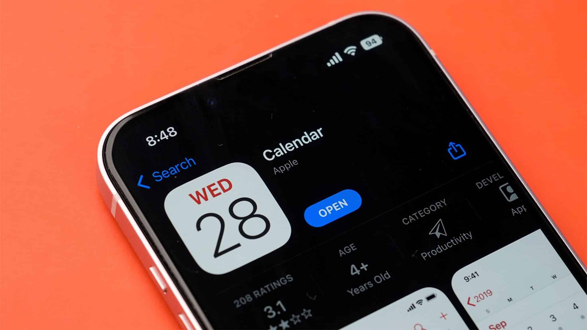 iPhone-1 上的 Apple 日曆應用