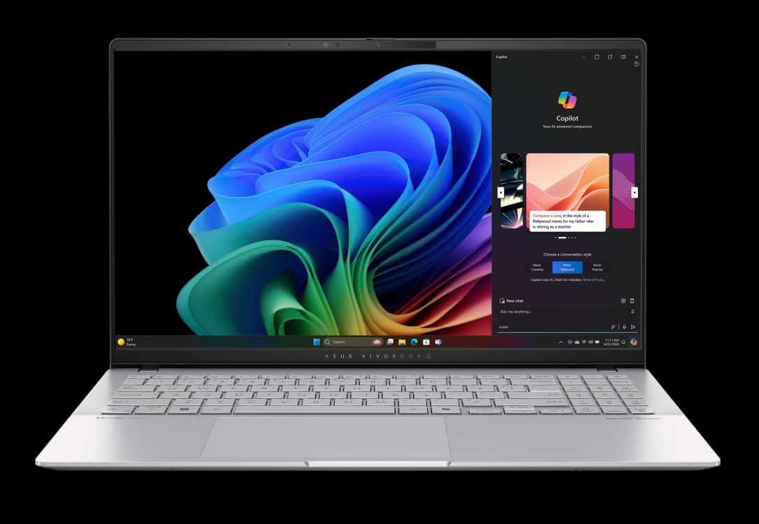 φορητός υπολογιστής asus vivobook s 15 με snapdragon x elite