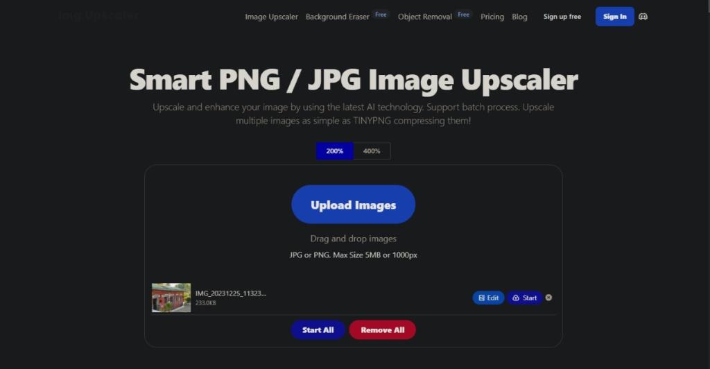 Img Upscaler Web Kullanıcı Arayüzü
