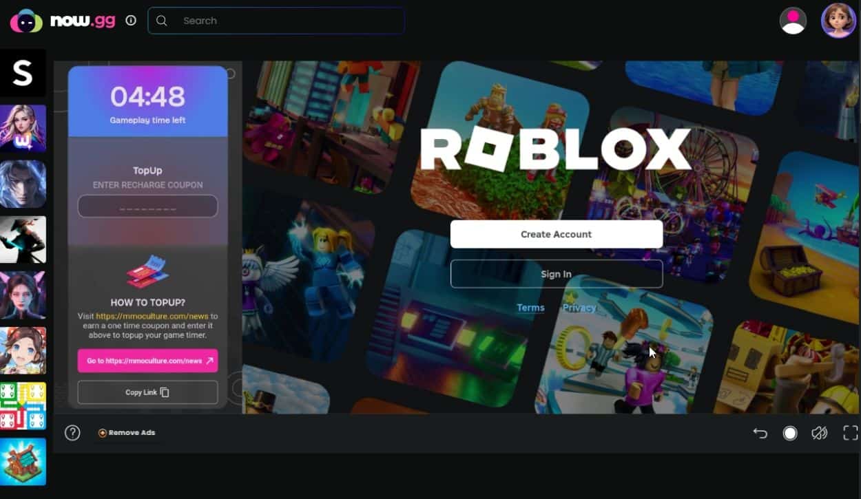 Accedi a Roblox