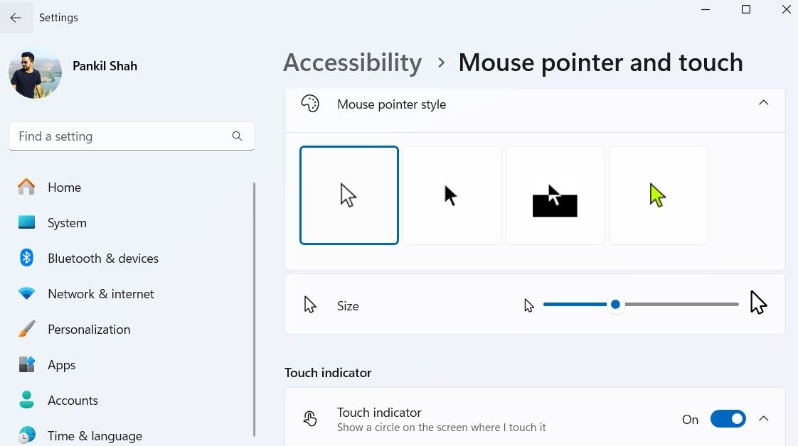 Windows 11'de Fare İşaretçisi Ayarları