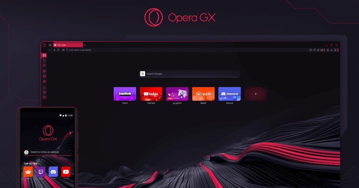 Opera GX 截圖