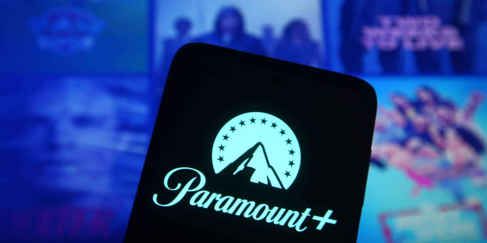 手機上的 paramount+ 標誌