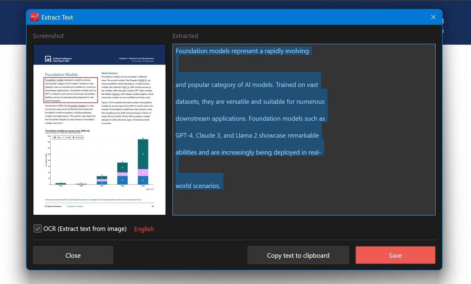Funzionalità OCR in PDFGear
