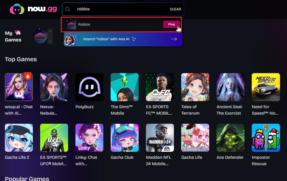 Gioca a Roblox su now.gg