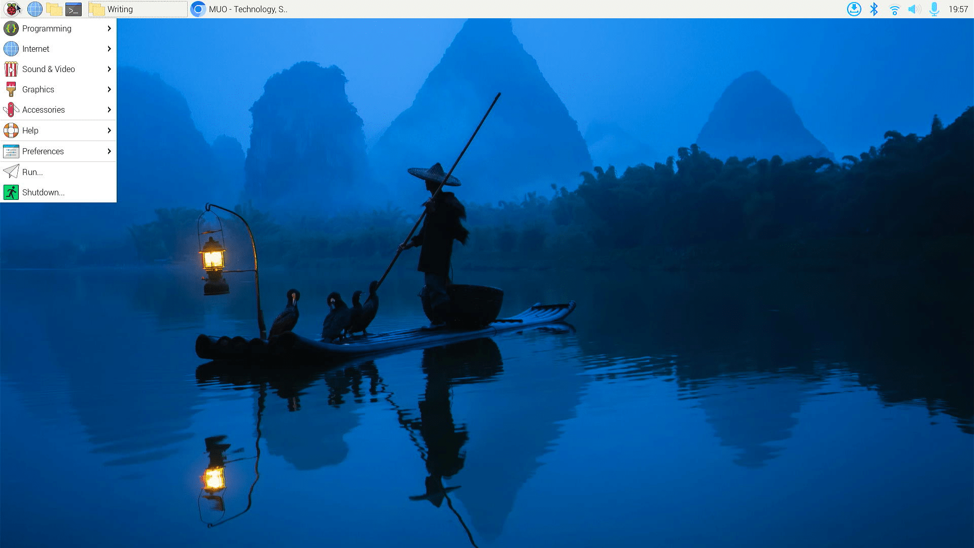 Screenshot von Raspberry Pi OS