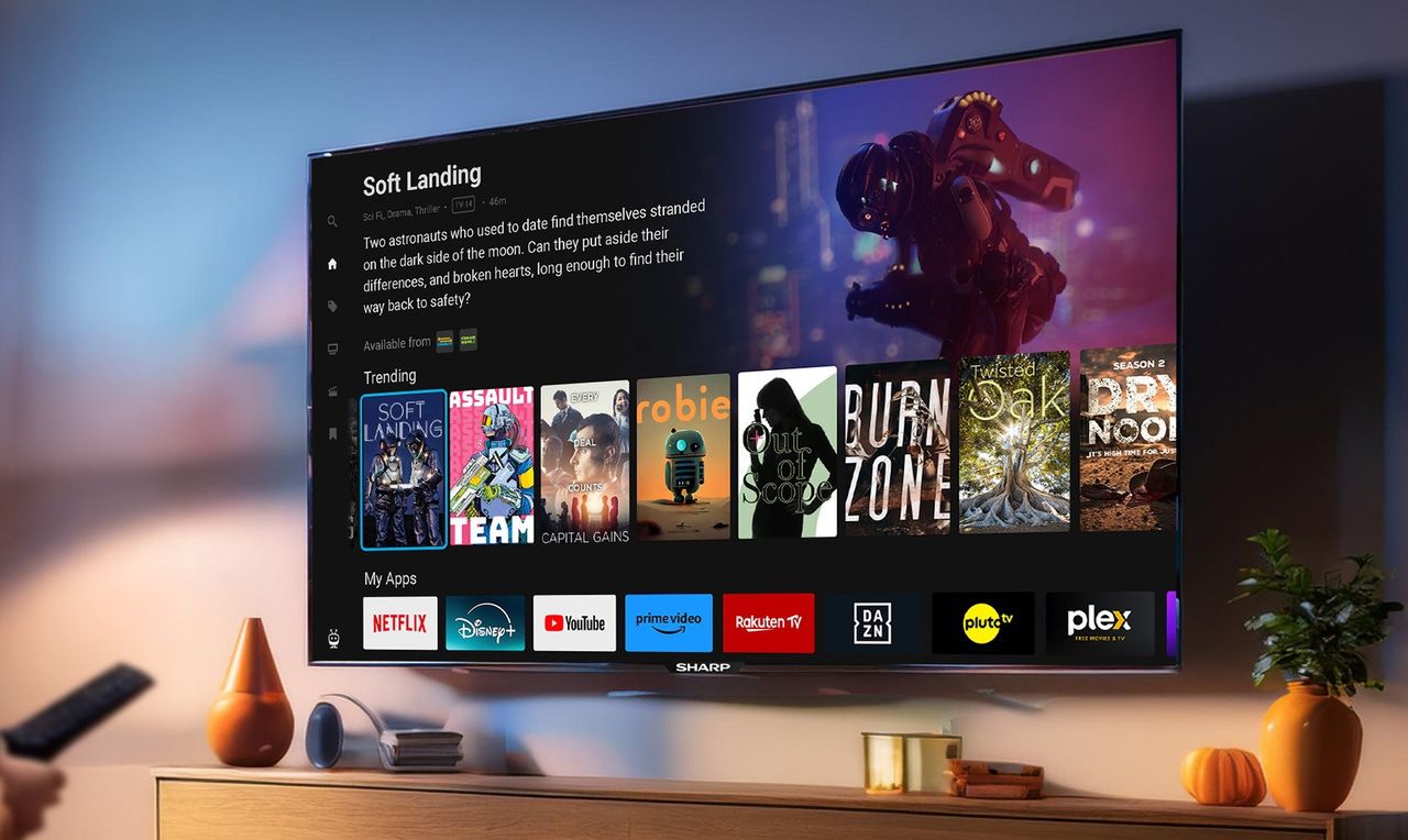 Телевизор Sharp Smart TV под управлением ОС TiVo.