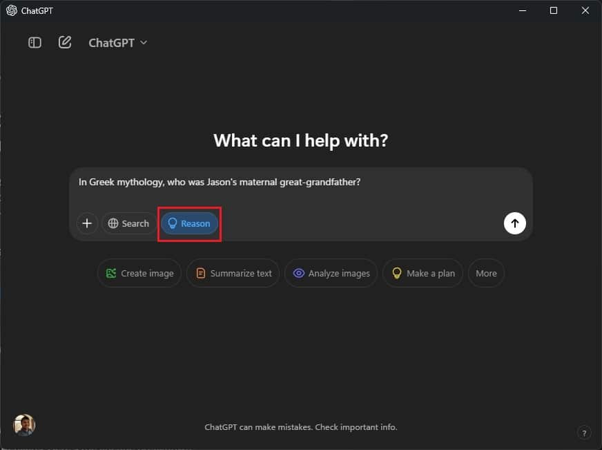 Utilizzo del modello ChatGPT o3-mini nell'app Windows