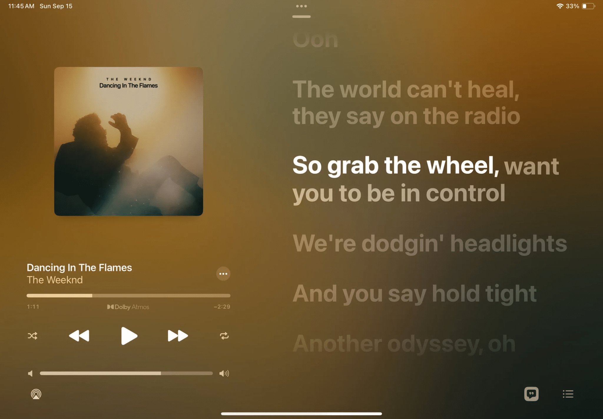 Apple Music 唱卡拉 OK 功能。