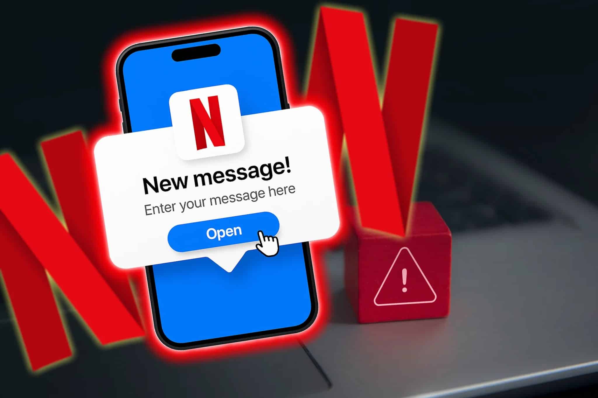 Gefälschte Phishing-E-Mail von Netflix.