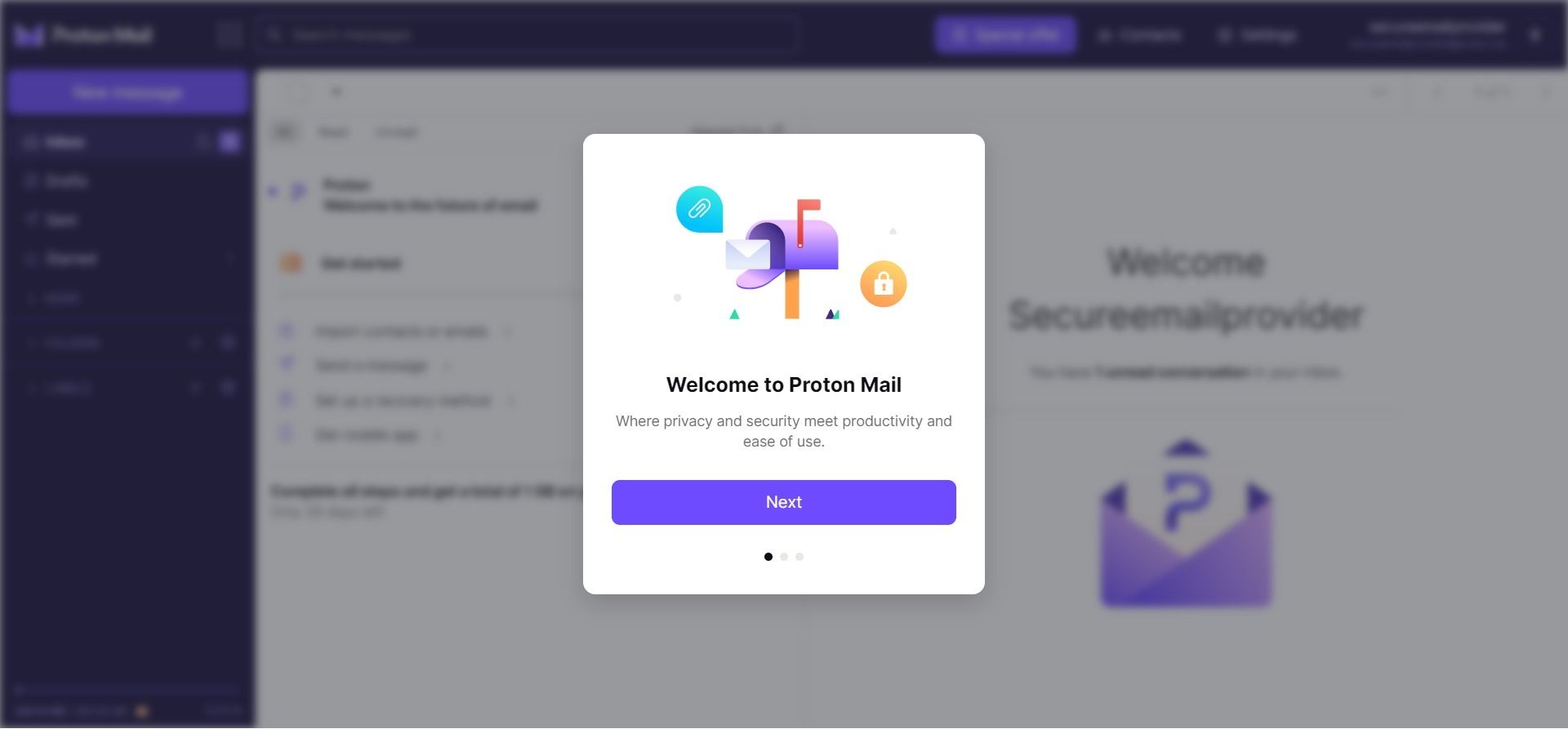 加入 Proton Mail 電子郵件服務