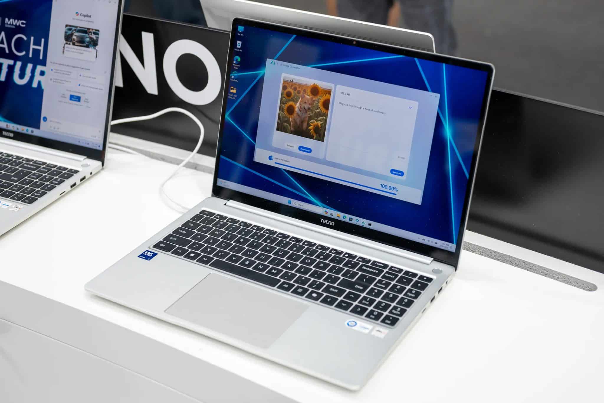 Tecno Megabook T16 Pro in mostra al MWC 2024