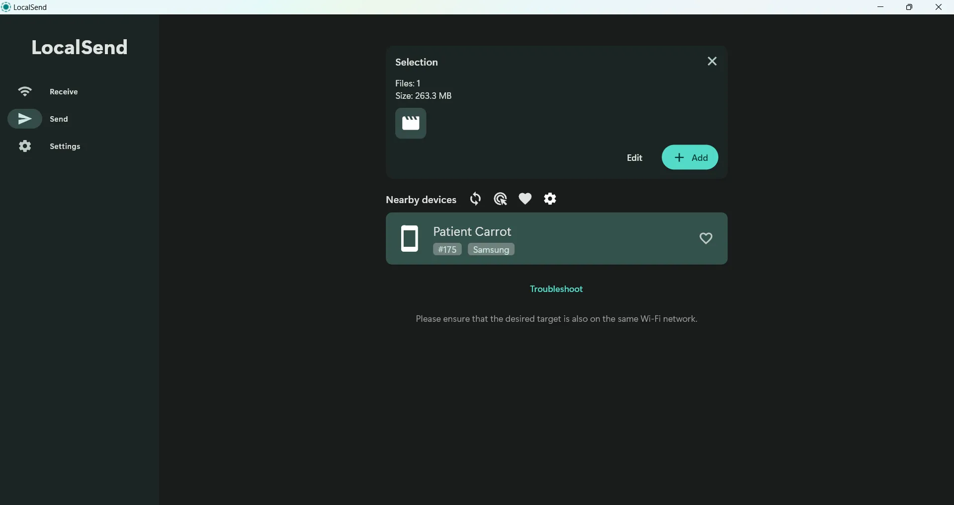 LocalSend 桌面介面