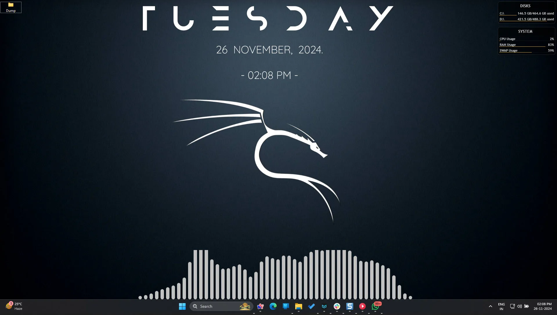 使用 Rainmeter 自訂您的 Windows 11 桌面