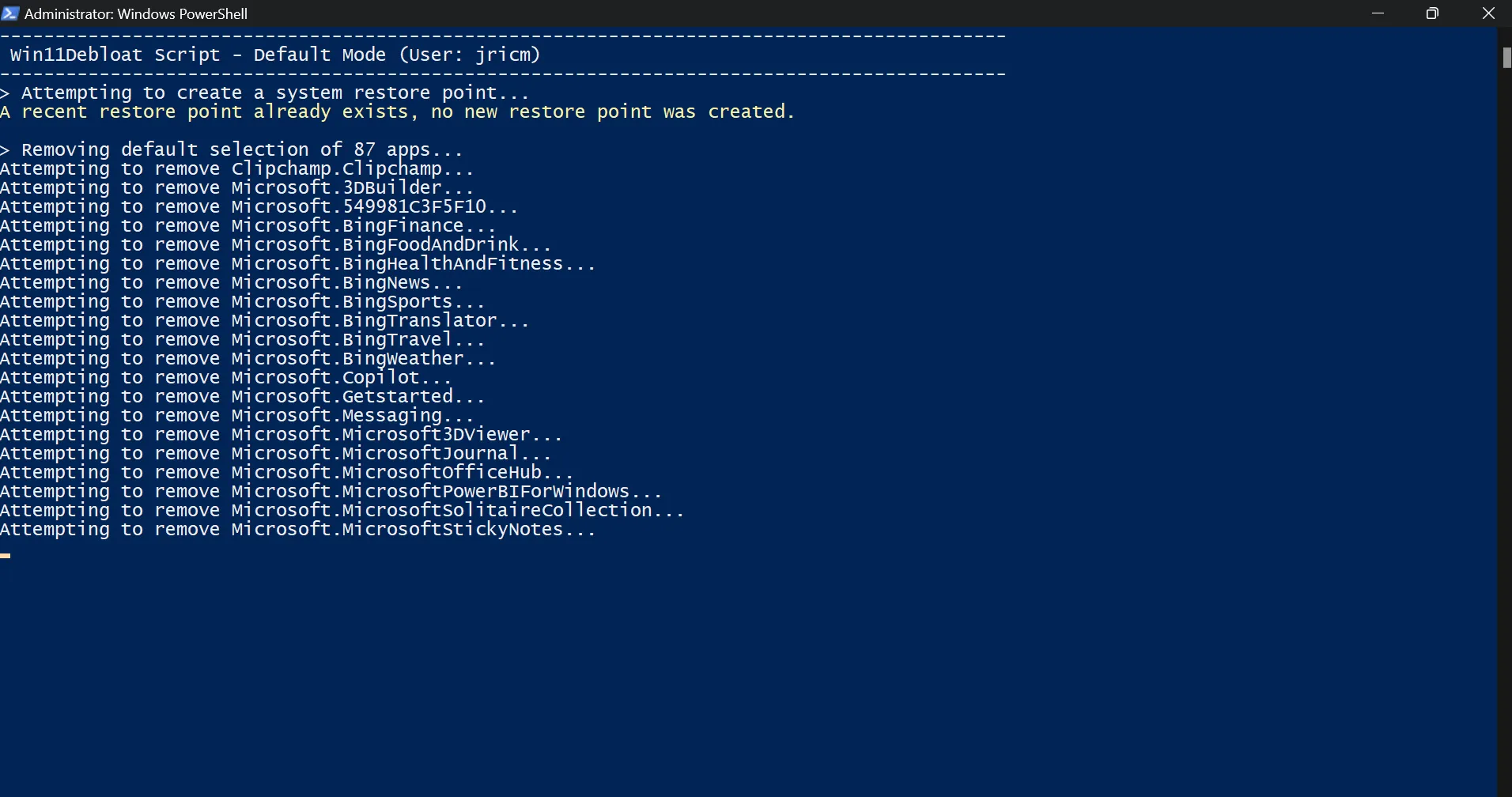 使用腳本從 Windows 中刪除不必要的程序