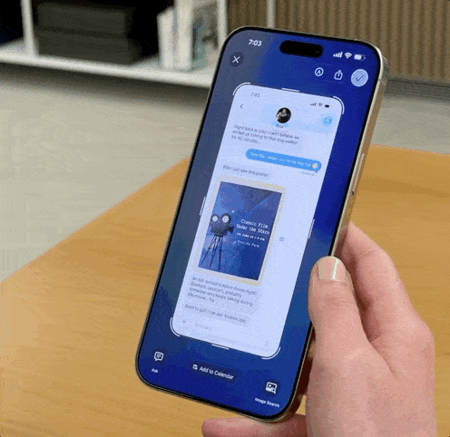 使用視覺智慧在 iOS 26 中新增日曆