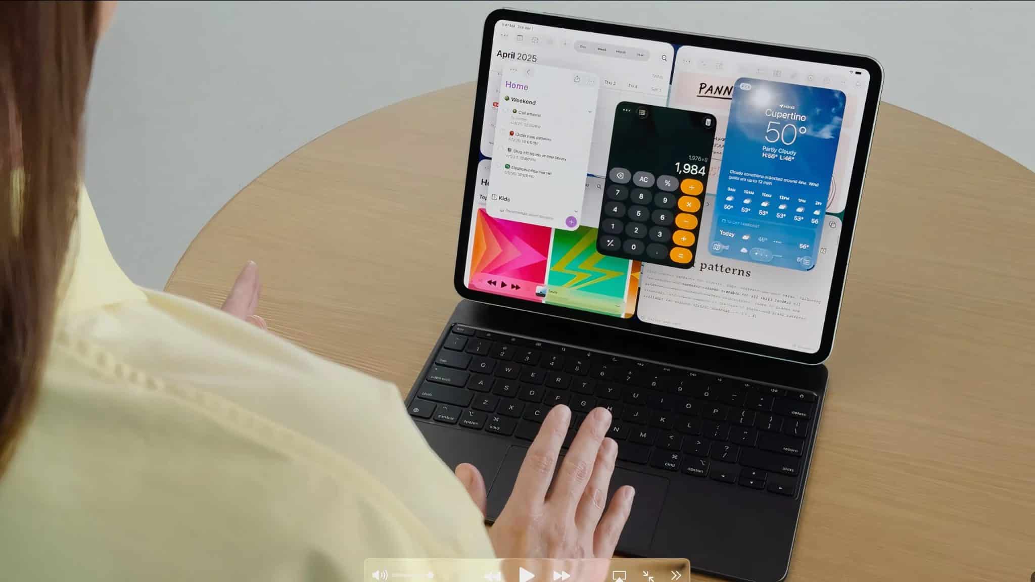 iPadOS 26 上的 iPad 全新多工工具