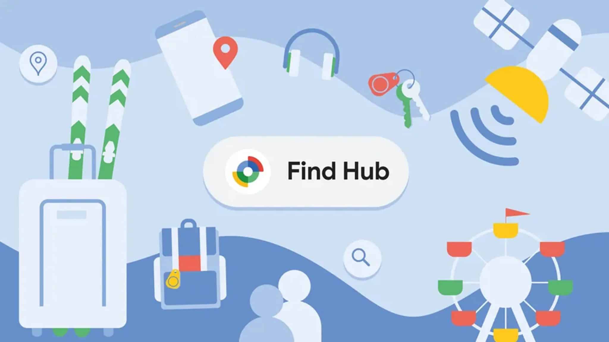 Λογότυπο και όνομα εφαρμογής Google Find Hub