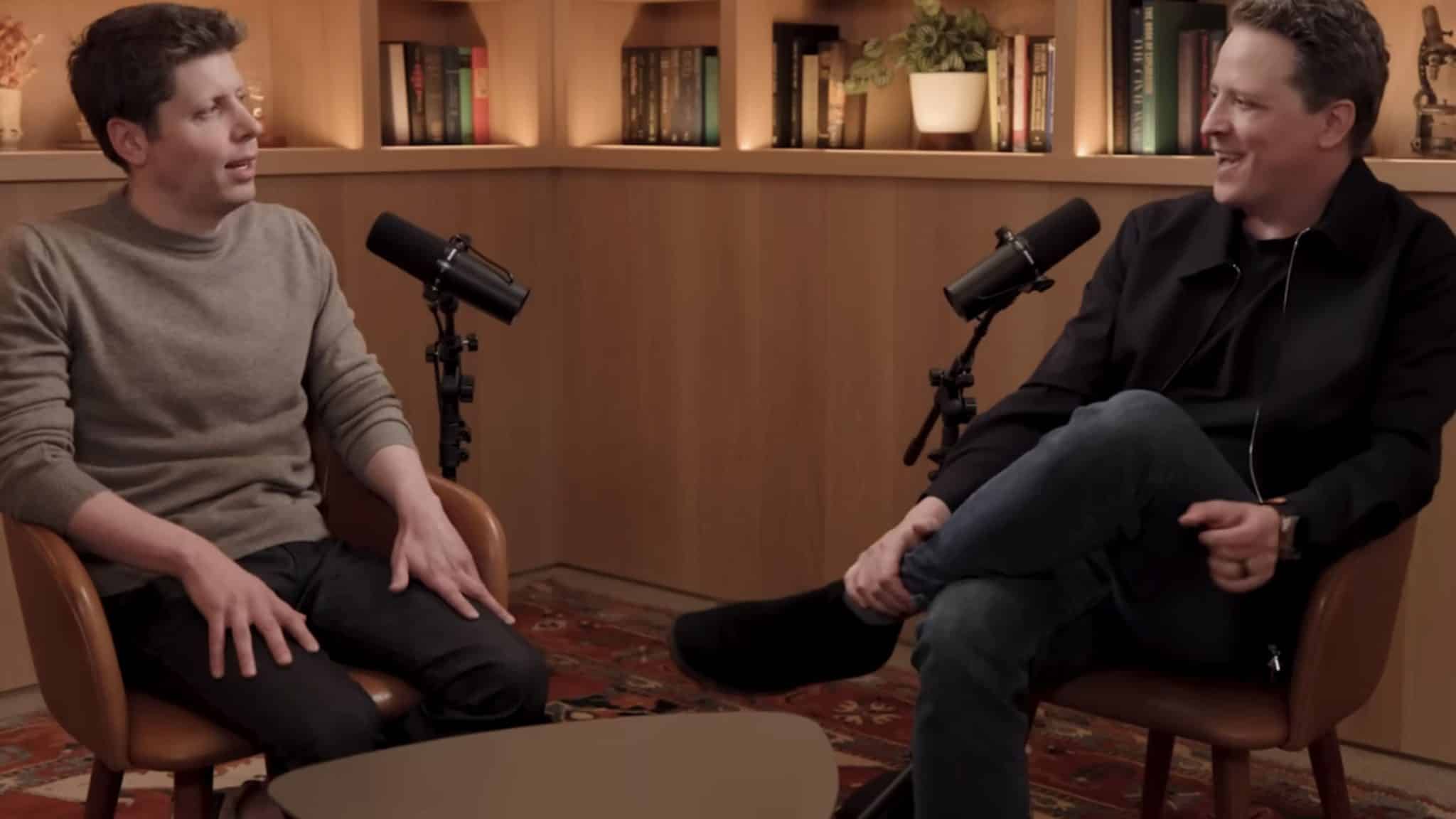 Intervento di Sam Altman nel podcast.