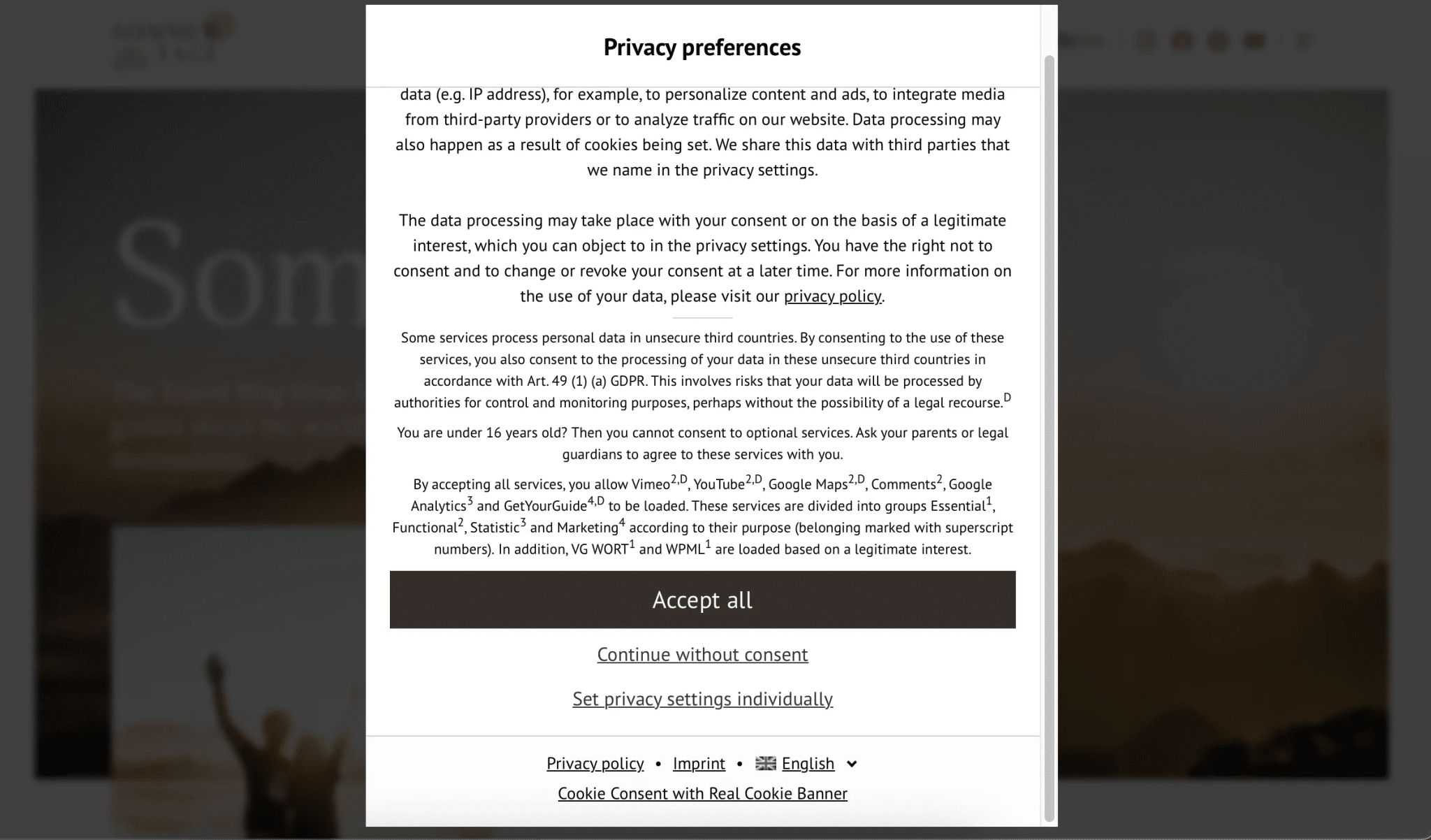 ウェブサイト上のCookieロゴ