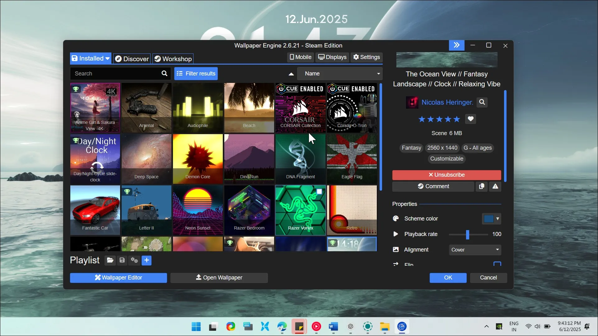 Wallpaper Engine exécuté sur Windows 11 1