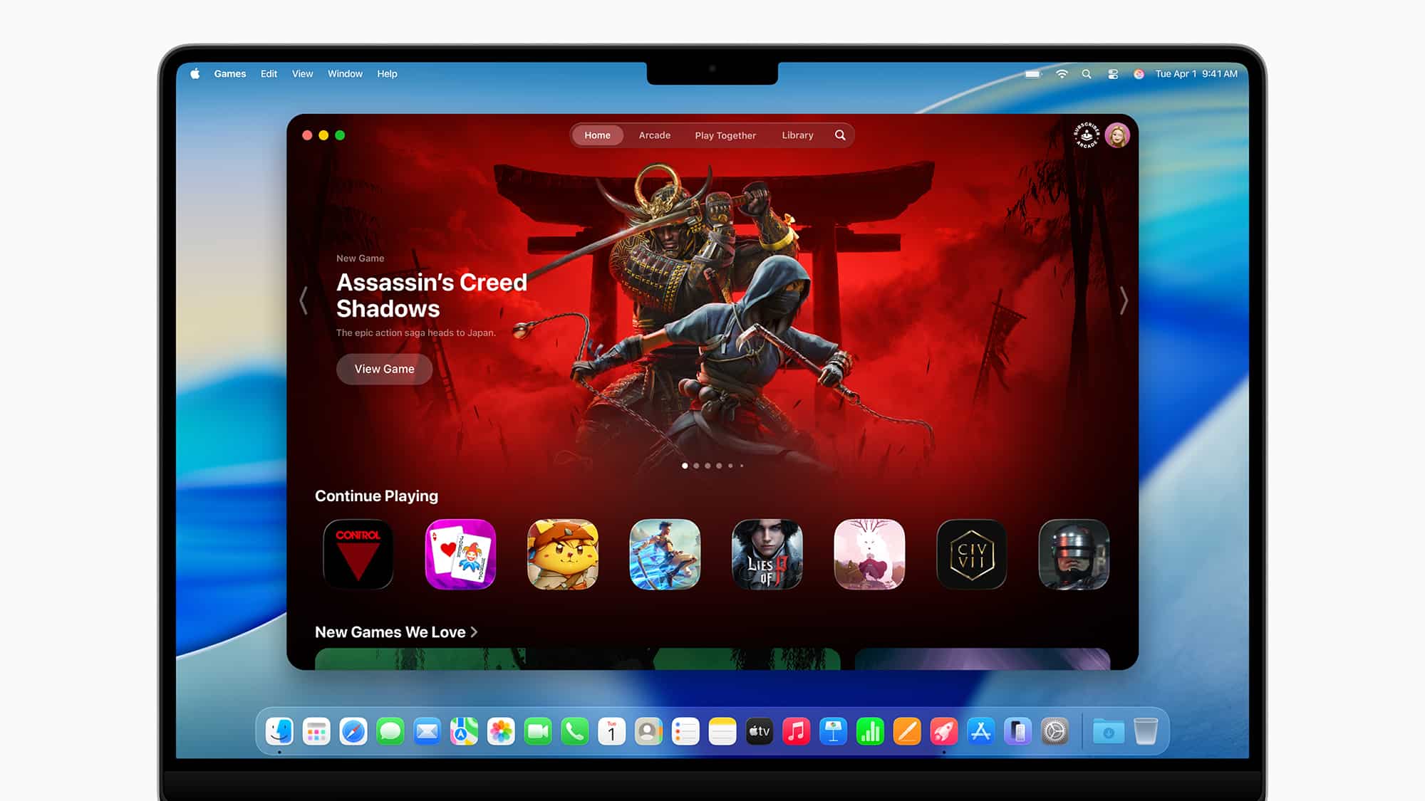 Giochi Apple su macOS Tahoe 26
