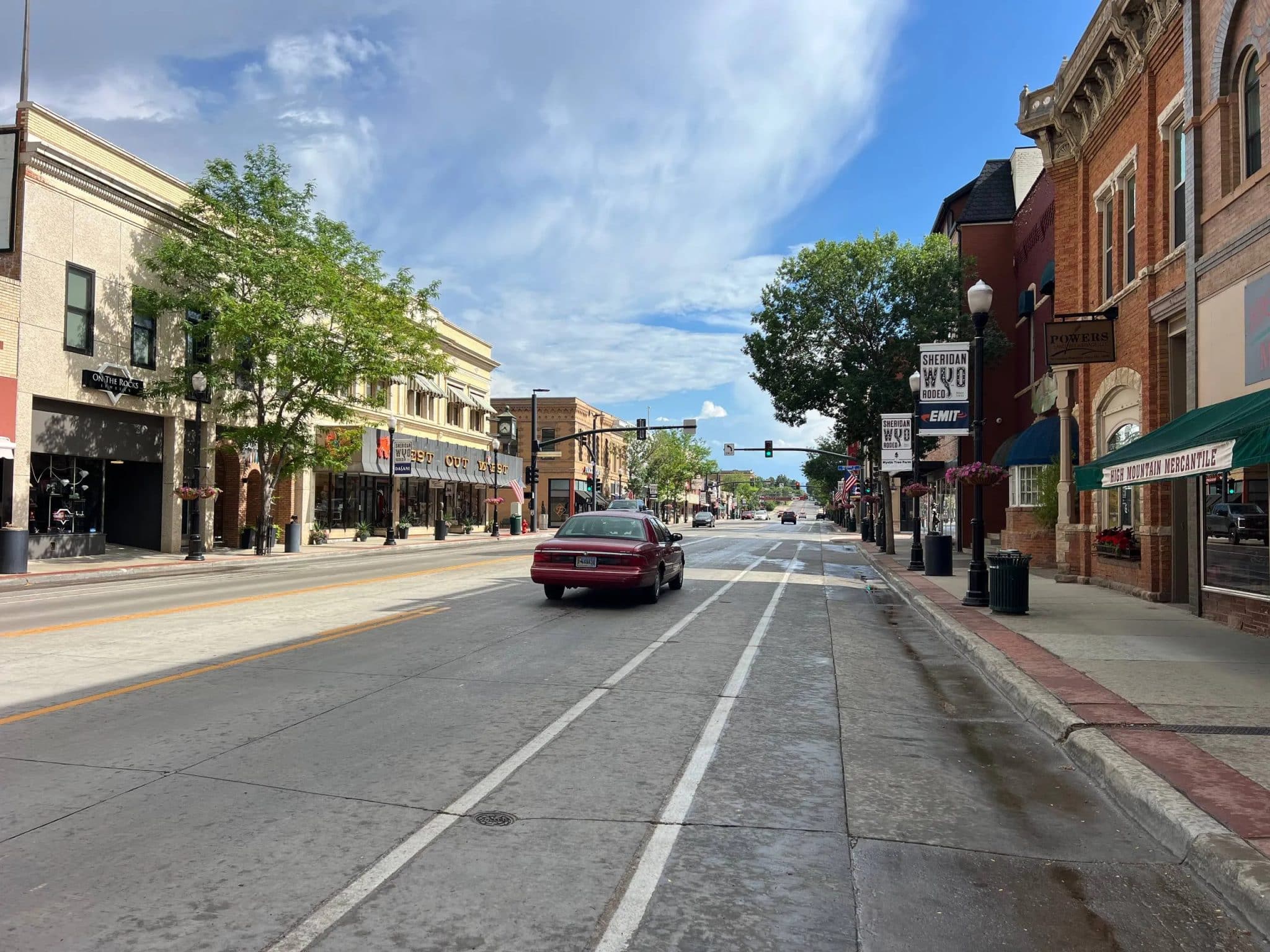 Ulica w Sheridan, Wyoming