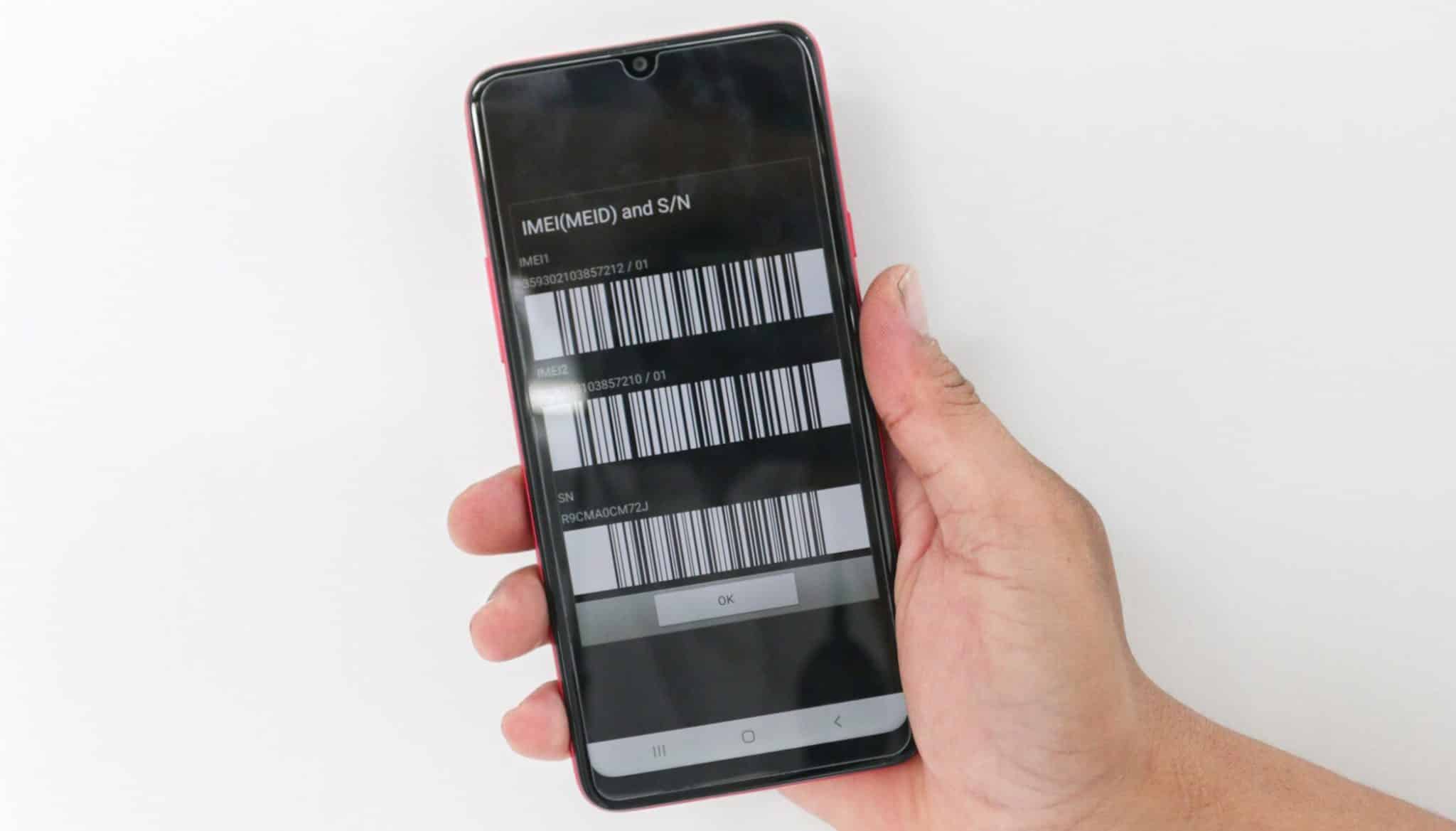 IMEI-Nummer auf einem Android-Telefon