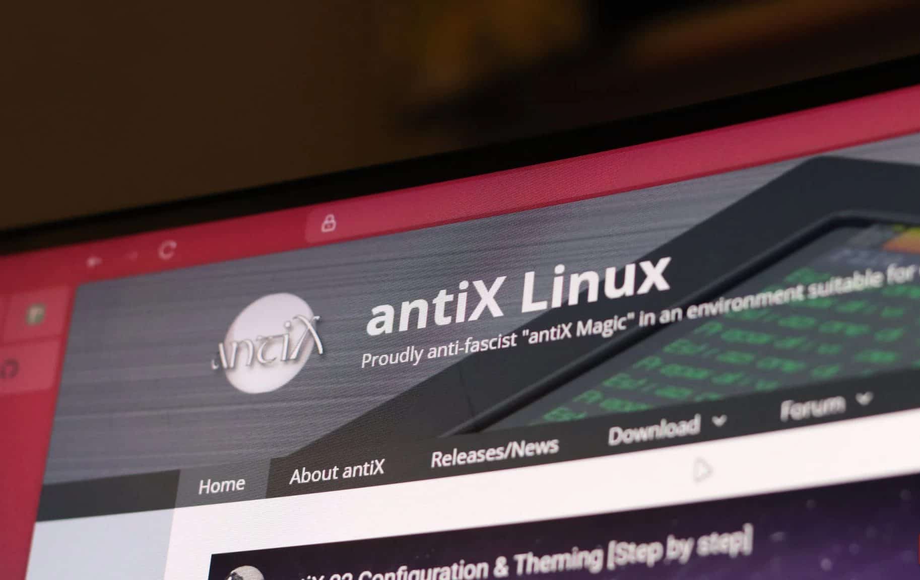 AntiX Linux 網站
