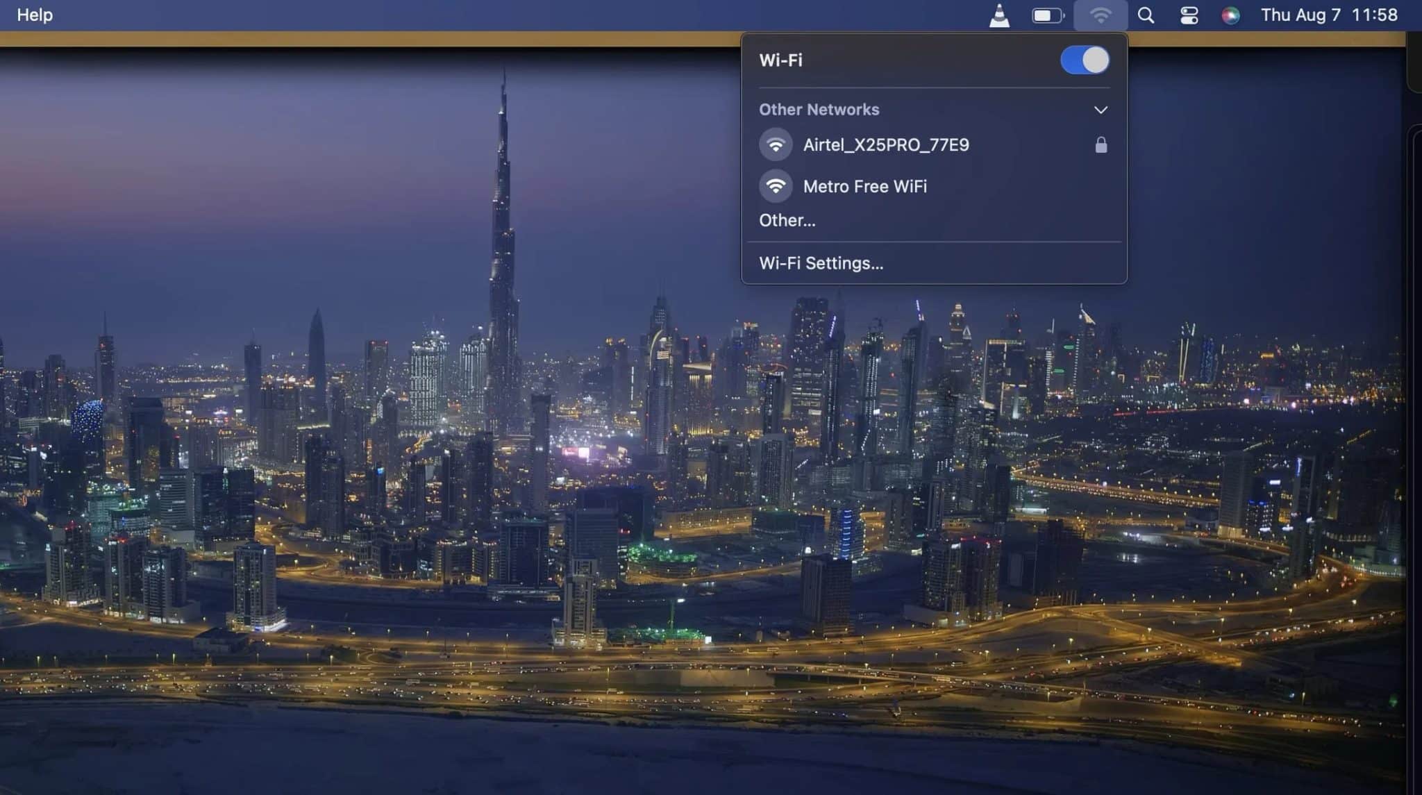 Mac 上可用的 Wi-Fi 網路