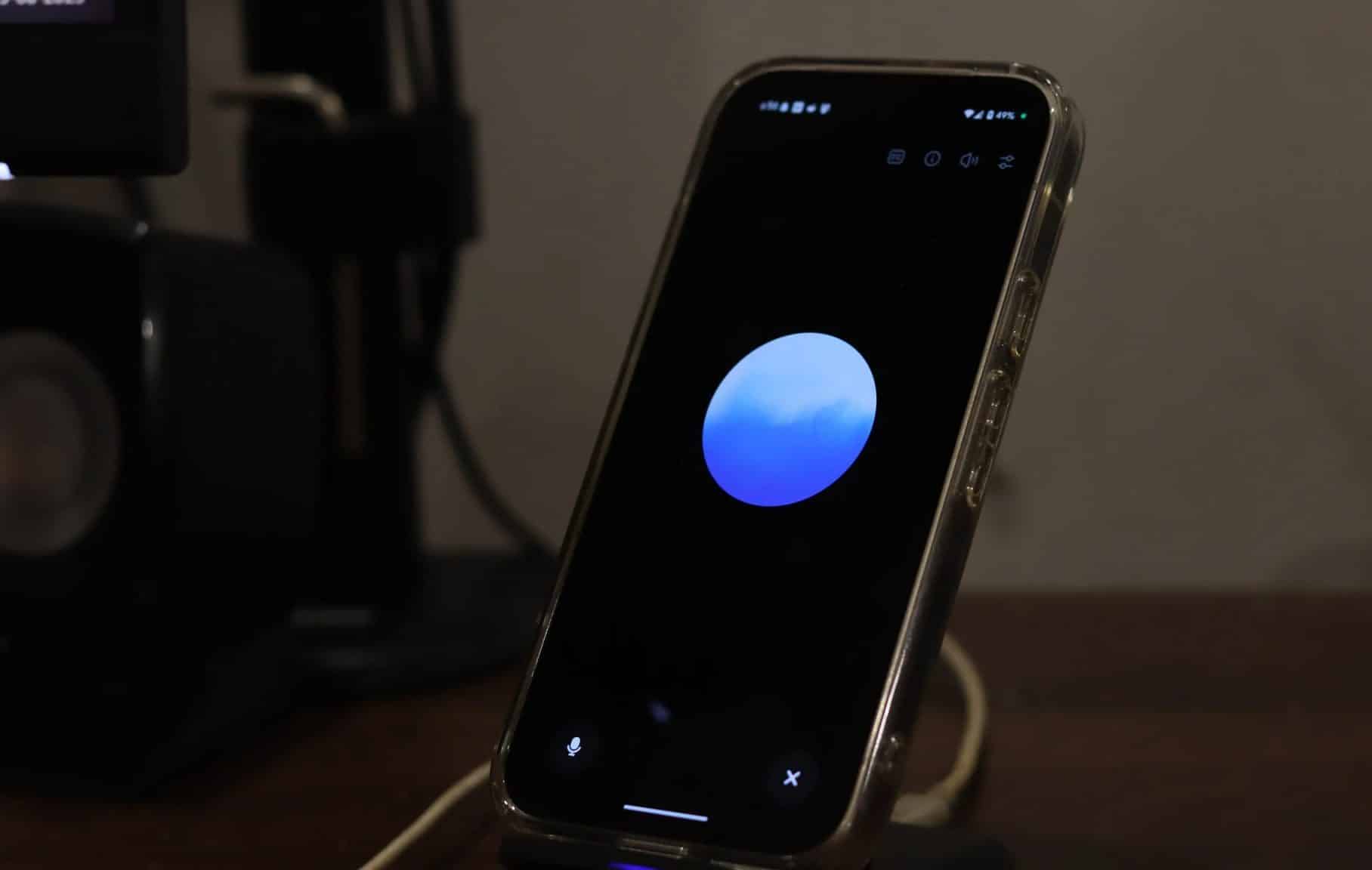 ChatGPT Voice mode open on Android