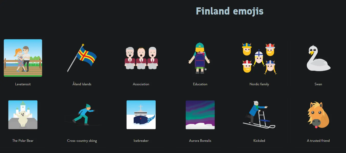 Sito finlandese di emoji