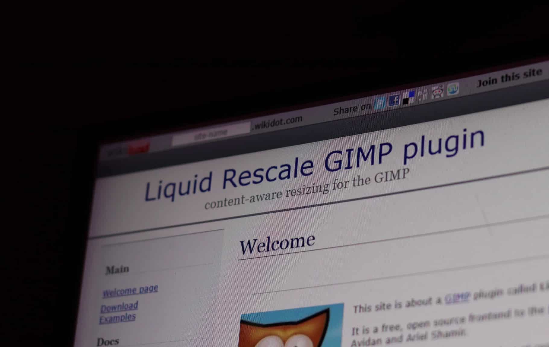Liquid Rescale GIMP 附加網站