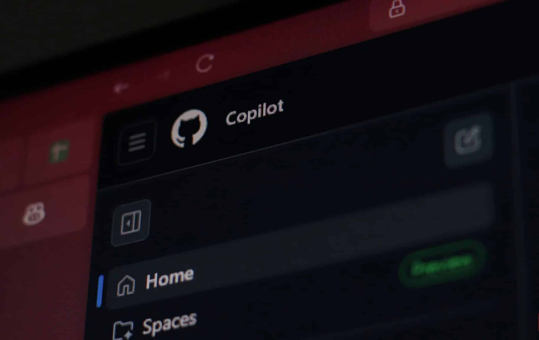 GitHub Copilot aperto sul browser Zen