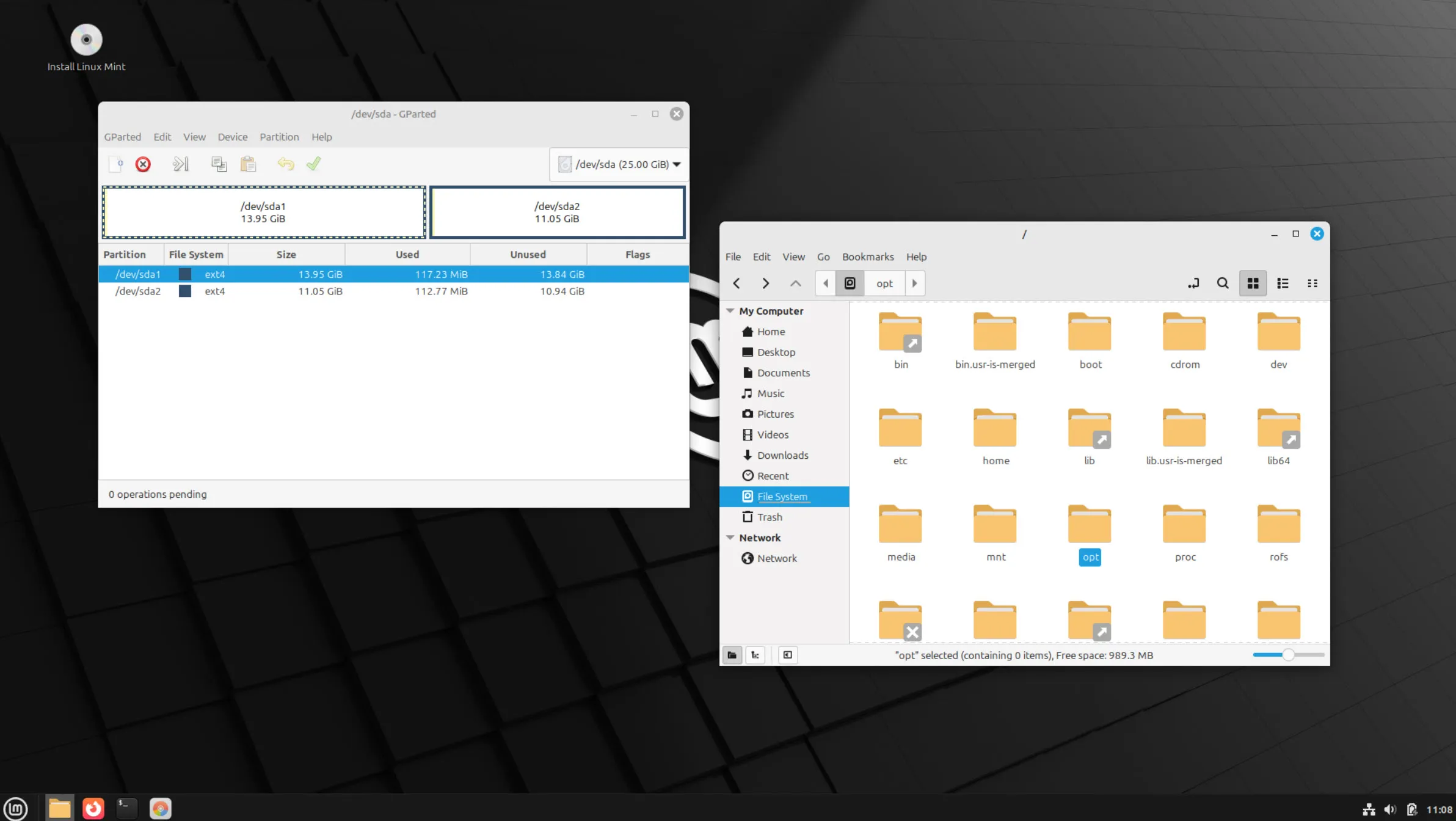 Linux Mint-Speicher