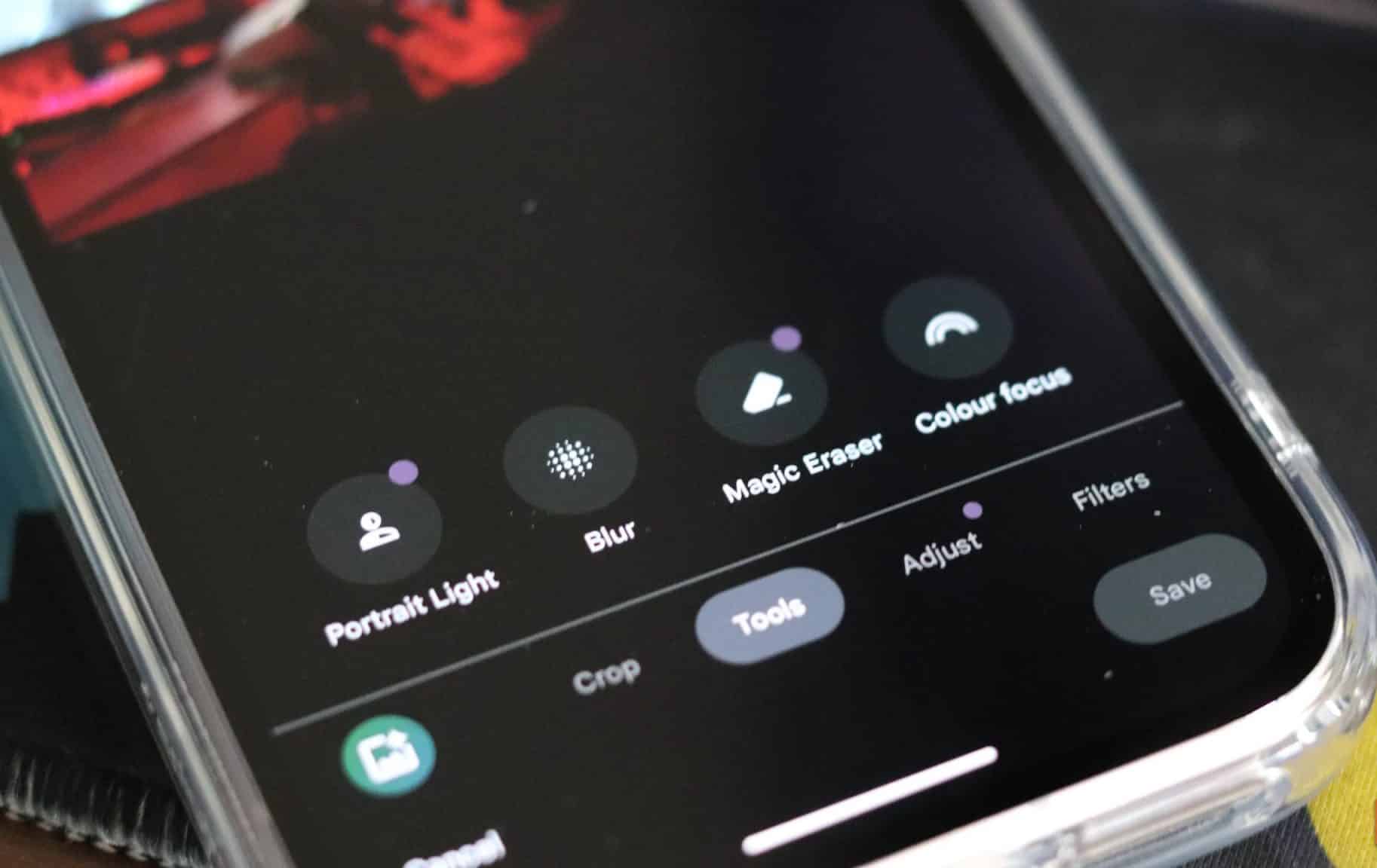 Magic Eraser on Pixel 9a