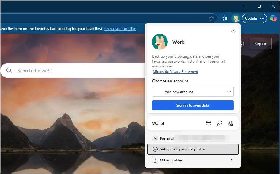 Το Microsoft Edge δημιούργησε νέο προσωπικό προφίλ