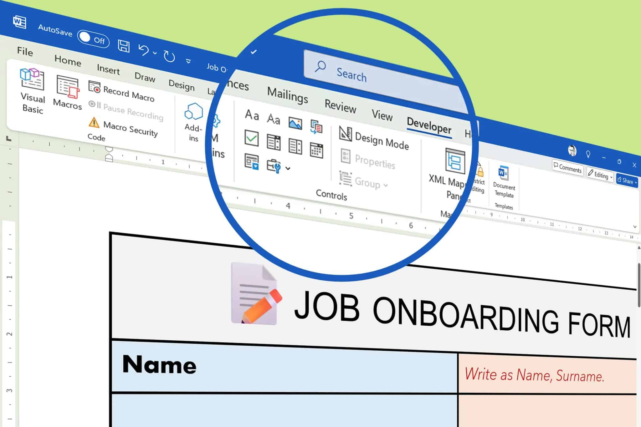 Προτεινόμενη εικόνα για πρότυπα του Microsoft Word