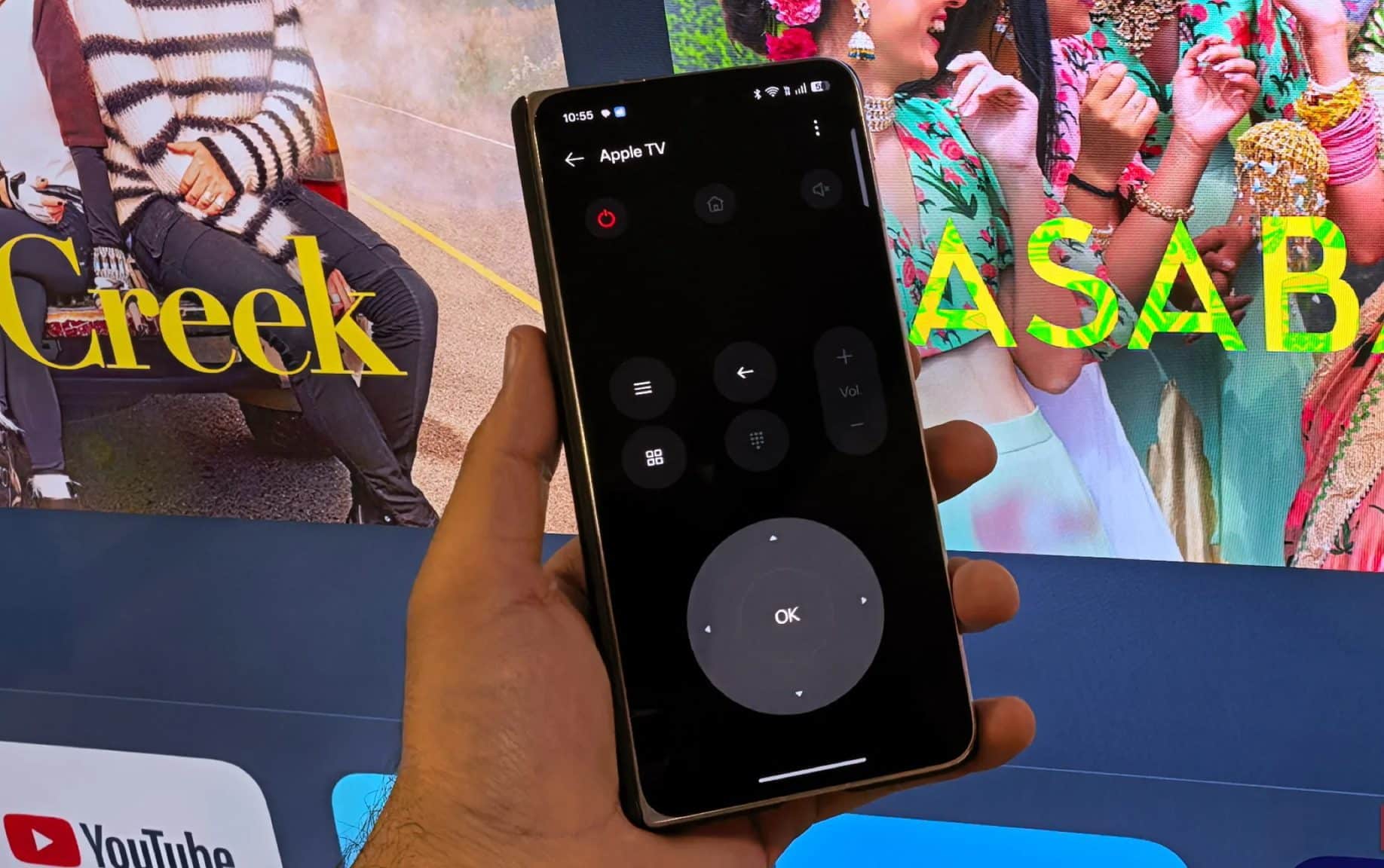 Εφαρμογή τηλεχειρισμού Apple TV σε smartphone Oppo Find N5