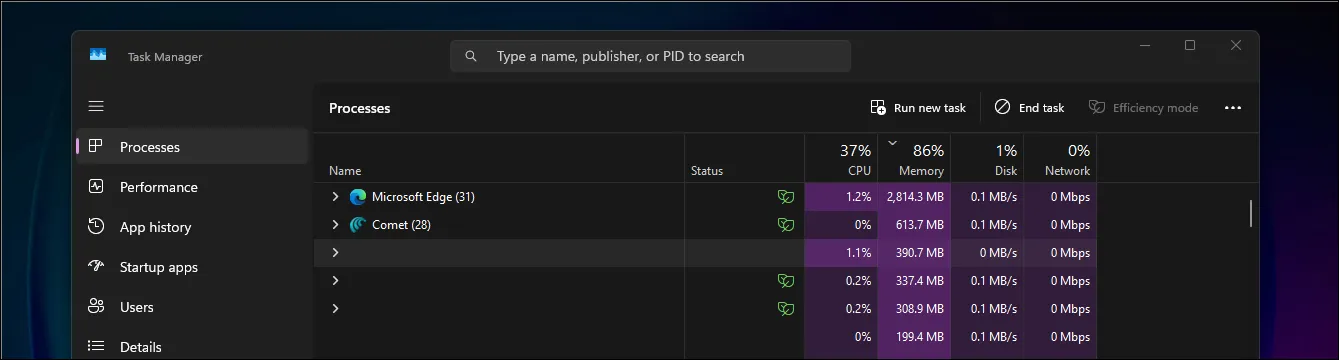 在 Windows 11 上開啟工作管理員