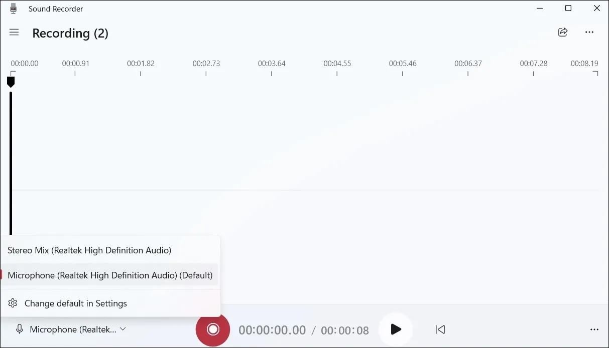 Utiliser l'application Enregistreur vocal sur Windows 11
