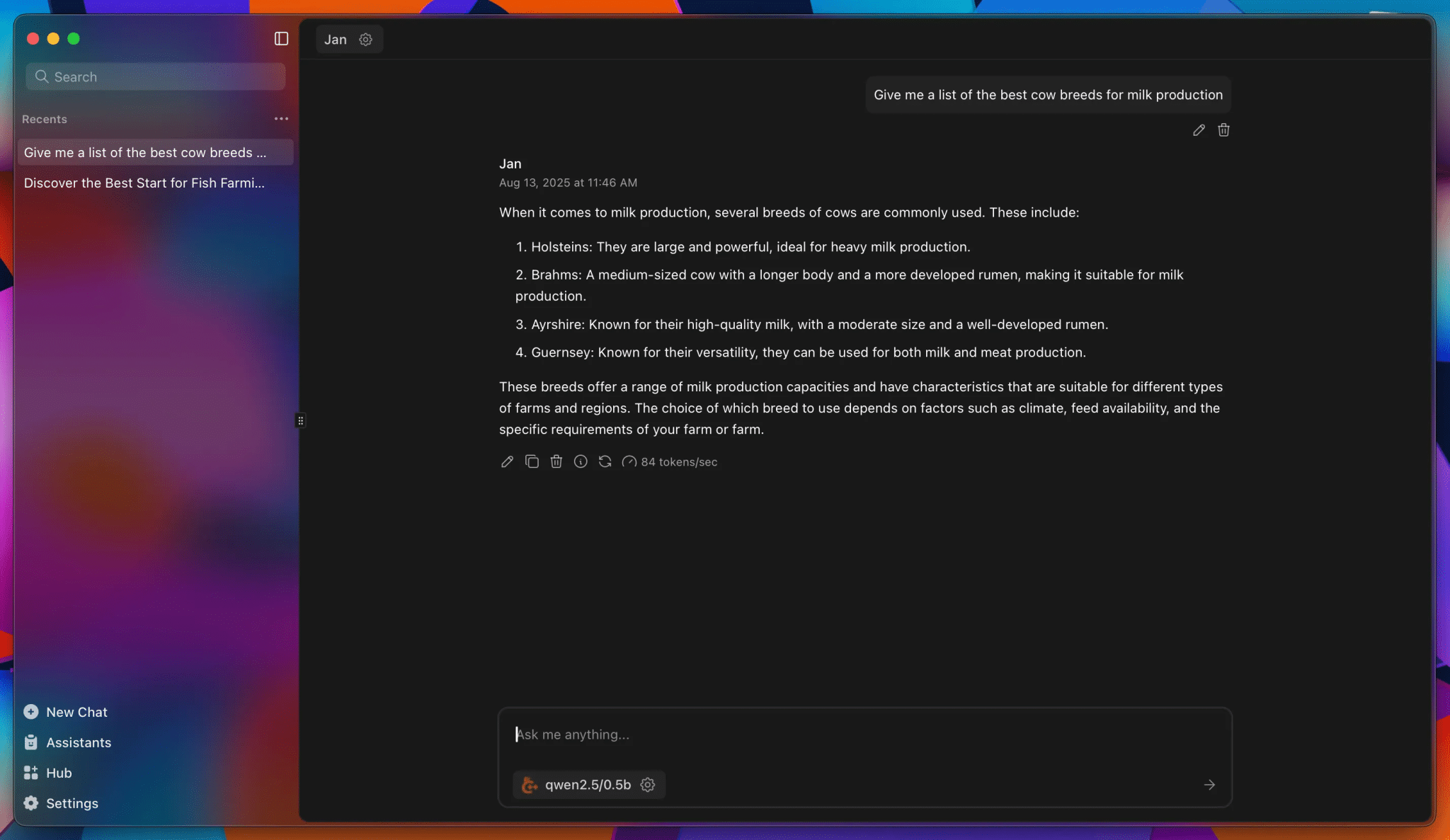 utiliser l'application d'IA open source Jan.ai sur macOS