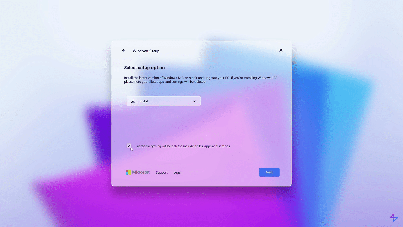 01 Processo di installazione di Windows 12 Concept