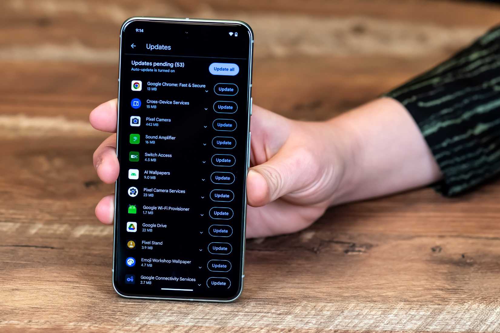 Aggiorna le app su Google Pixel 8