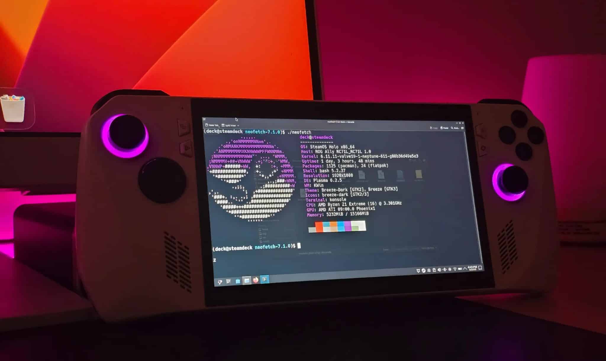 SteamOS çalıştıran Asus ROG Ally